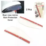 1 Pair Mirror Rain Protector Car Rearview Mirror Rain Blades Car Back Mirror Eyebrow Rain Cover Car Rearview Mirror Eyebrow Covers Flexible Protection Rainproof Decoration Accessories (2 Pcs - Image 3