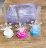 Set of 3 Multi Color LED Fiber Optic Flower Night Lamp Decorative Table Light for Bedroom, Home Decor, Party and Festival Lighting - Image 7
