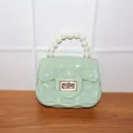 Elegant Quilted Mini Handheld & Sling Fashion Handbag – Pearl Handle Chain Strap Bag - Image 9