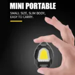 Portable Triangular Shaped Emergency& Camping Flashlight With Cigarette Lighter Lumens Rechargeable Waterproof Portable Led Light Camping Keychain 6Lighting Modes With Strong Magnet 3 Color L - Image 5