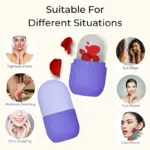 BEAUTY ICE ROLLER FOR FACE MASSAGER & EYE REUSABLE FACE ROLLERS FACIAL ROLLER ( Loose ) - Image 5