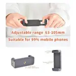 Vlogging Kit for Video Making with Mic Mini Tripod Stand, LED Light & Phone Holder Clip for Making Videos - Image 5