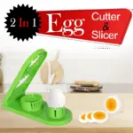 2 in 1 Double Cut Boiled Egg cutter with stainless steel wire for easy slicing of boiled eggs. - Image 3