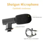 Vlogging Kit for Video Making with Mic Mini Tripod Stand, LED Light & Phone Holder Clip for Making Videos - Image 2