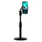 Adjustable 360 Rotation Universal Mobile Stand Holder for Desk & Bed (Black) - Compatible with All Smartphones