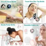 Travel Bottles Set, Leak Proof Silicone Containers for Toiletries, 10 Pack - Image 4