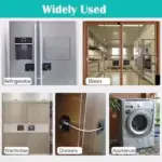 2 Pack Child Safety Cabinet & Fridge Locks with Keys - Image 2