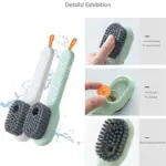 Multifunctional Scrubbing Brush with Liquid Soap Dispenser – Shoe & Clothes Cleaning - Image 4
