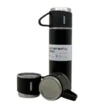 Stainless Steel Vacuum Flask Set with 3 Steel Cups Combo for Coffee Hot Drink and Cold Water Flask Ideal Gifting Travel Friendly Latest Flask Bottle. (500ml) - Image 5