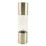 2-in-1 stainless steel salt and pepper grinder adjustable coarseness dual-chamber manual spice mill - Stainless Steel - Image 2