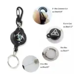 Safety Anti-Lost Retractable Keychain with Steel Wire  Compact & Durable - Image 5