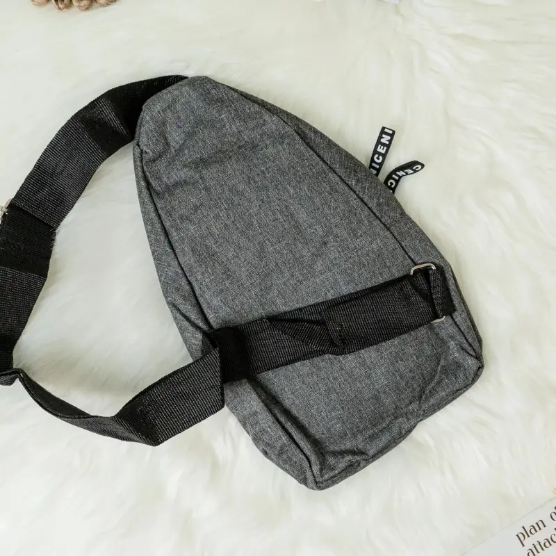 Zli4spKtsbUdQeut4GUcx8d4prtySXYbL9Vey27i.webp Waterproof Waist Bag, Shoulder Bags USB Charging Earphone Hook Sling Travel Bag (1 Pc) - Image 1