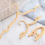 Multipurpose Foldable Cloth Hanger with Dual Clips | Space-Saving Travel & Laundry Drying Hanger