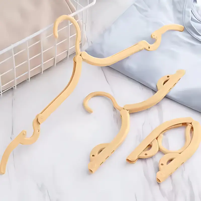 aA7aJ4zU0DNt1wnwnrII9uvAdbdL3H0N8M1wf58I.webp Multipurpose Foldable Cloth Hanger with Dual Clips | Space-Saving Travel & Laundry Drying Hanger - Image 1