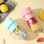 Portable Crusher Juicer With Handle & Straw, USB Rechargeable 6 Blades (420 ML) - Image 2