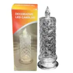 Decorative LED Crystal Candle Light – Flameless Flickering Candle for Home, Parties, Romantic Dinners & Festive Decoration (1 Pc) - Image 4