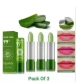 Aloe Vera Moisturizing Lip Balm – Gloss Finish (Pack of 3) - Image 3
