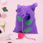 Foldable Nylon Shopping Bag (Rose Design): Reusable, Eco-Friendly (1 Pc) - Image 5