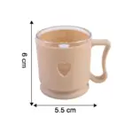 Elegant Heart Design Mini Tea & Coffee Mug Set With Handle Ml Small Cup Set For Home | Flexible, Easy Release, Kitchen Use, Elegant - Image 6