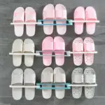 Multifunction Folding Slippers/Shoes Rack Hanger Organizer Rack Unique Folding Design Makes This Slippers Rack Convenient And Easy To Take Full Advant | Flexible, Easy Release, Kitchen Use, S - Image 5
