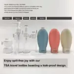 Travel Bottles Set, Leak Proof Silicone Containers for Toiletries, 10 Pack - Image 3