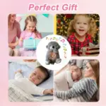 Portable Breathing Teddy Bear Soft Toy Plush Sound Machine, Baby Gift with Music, Lights & Breathing Motion Infant Toys for Newborns, Soft Breathing Stitch Teddy - Image 7