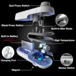 Mini Portable Packet Sealer Machine 🔥 | Handheld Heat Sealing Machine for Plastic Bags | Snack, Chips & Food Fresh Storage Sealer | Compact Kitchen Packing Tool - Image 4