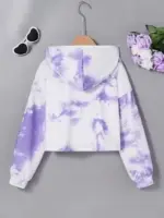 Crop Top for Kids Girls Hoodie Long Sleeve Printed – Kids Clothing - Image 3