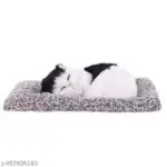 Cute Dashboard Decorative Sleeping Cat – Car Interior & Table Decor with Sound Effect - Image 4