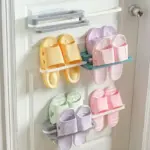 Multifunction Folding Slippers/Shoes Rack Hanger Organizer Rack Unique Folding Design Makes This Slippers Rack Convenient And Easy To Take Full Advant | Flexible, Easy Release, Kitchen Use, S - Image 4
