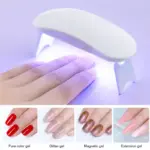Mini Portable UV LED Nail Lamp USB Powered Gel Nail Polish Curing Dryer with Foldable Stand - Image 4
