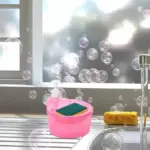 Double Layer Liquid soap Dispenser with Pump and Sponge, Practical for Hotel Sink Clear, Soap Dispensing Liquid Pump Bottle for Home, Kitchen Rectangle ( 2 in 1 ) - Image 7