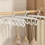 Tank Top Hanger, 12-Hook Space Saving Hanger, Capacity Rotatable Wood Space Saving Hanger Closet Organizers and Storage for Dorm & Apartment for Tank Top - Image 3