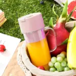 Portable Crusher Juicer With Handle & Straw, USB Rechargeable 6 Blades (420 ML) - Image 3