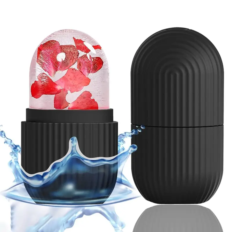 gtartcGmDJbbljBzV51XNk8hT21zyElhkuZgDxgs.webp Face ice roller | Ice Roller For Face | Ice roller for face massager | Face Ice Treatment Reduce Face swelling and under eye puffiness (Black) - Image 1