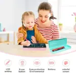 2 in 1 LCD Writing Tablet Pencil Case for Kids with Stylus and One Key Erase Digital Doodle Writing Board School Pencil Box (Multicolor) - Image 6