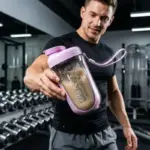 Premium Gym Shaker Bottle Ml Approx Leak Proof Protein Shaker With Mixing Ball Bpa Free Sports Water Bottle For Fitness Gym Workout Protein Shake | Reusable, Leakproof, Portable, Dai - Image 3