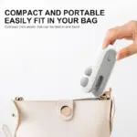 Mini Bag Sealer, 2 in 1 Seal & Cutter Heat Sealers, TYPE-C USB Charging Portable Bag Reseller, Handle Food Sealer, Sealing Machine for Food Storage Plastic Bags Snacks Keep Food Fresh - Image 4