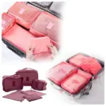 Waterproof Travel Packing Cubes Set 6 Pcs Organizer for Luggage, Laundry, and Storage - Image 3