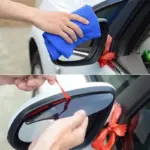 1 Pair Mirror Rain Protector Car Rearview Mirror Rain Blades Car Back Mirror Eyebrow Rain Cover Car Rearview Mirror Eyebrow Covers Flexible Protection Rainproof Decoration Accessories (2 Pcs - Image 6