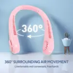 Portable Neck Fan – Hands Free Bladeless USB Rechargeable 360° Cooling Wearable Neck Fan - Image 7