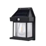 Solar Wall Lights / Lamp Outdoor, Wireless Dusk to Dawn Porch Lights Fixture, Solar Wall Lantern with 3 Modes & Motion Sensor, Waterproof Exterior Lighting with Clear Panel (1 Pc ) - Image 4