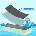 2 in 1 LCD Writing Tablet Pencil Case for Kids with Stylus and One Key Erase Digital Doodle Writing Board School Pencil Box (Multicolor) - Image 5
