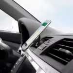 Universal Magnetic Car Mobile Holder with 360° Rotation for Dashboard & Air Vent - Image 2