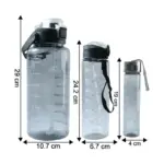 3 in 1 Multipurpose Water Bottle Set 2000 ML 900 ML 500 ML Combo - Image 3