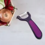 Supermom Dual Tone Peeler with Ultra-Sharp Stainless Steel Blade – Ergonomic Fruit & Vegetable Skin Peeler for Kitchen - Image 6
