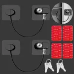 2 Pack Child Safety Cabinet & Fridge Locks with Keys - Image 5