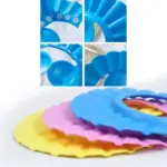 Adjustable Safe Soft Bathing Baby Shower Cap - Image 7