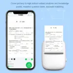 Pocket Mini Printer, Mobile Phone Bluetooth Connection Wireless Mini Thermal Printer with Android or iOS APP for Pictures, Portable Smart Printer,Contains 1 Rolls Thermal Paper - Image 4