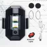 Mini LED Strobe Lights, Waterproof Lights, Lightweight RGB LED Lights Drone Strobe Lights Veicle Anti-Collision Strobe Light Bike Motocycle Lights USB Recharge Multi-colors - Image 4